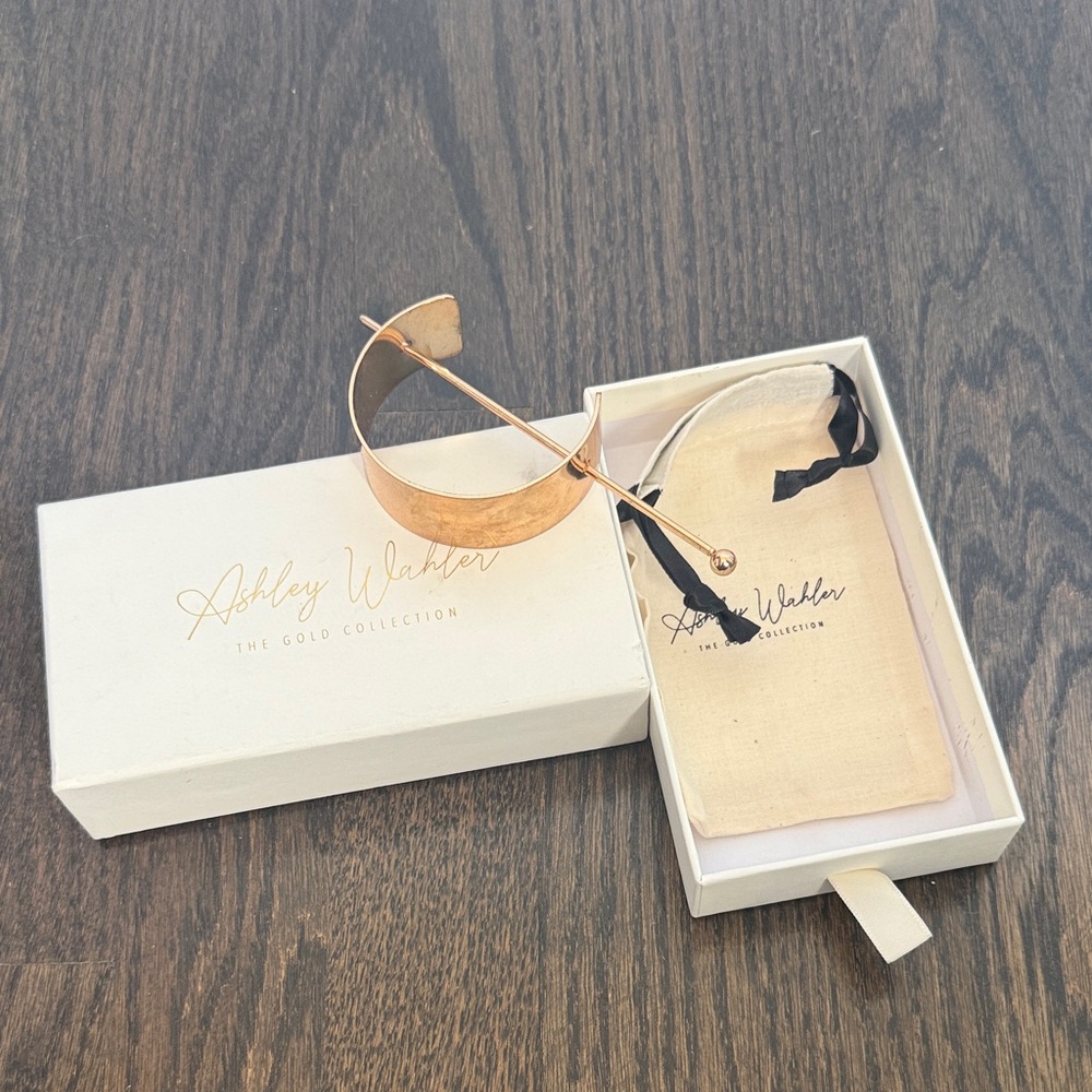 Ashley Wahler hair cuff gold collection